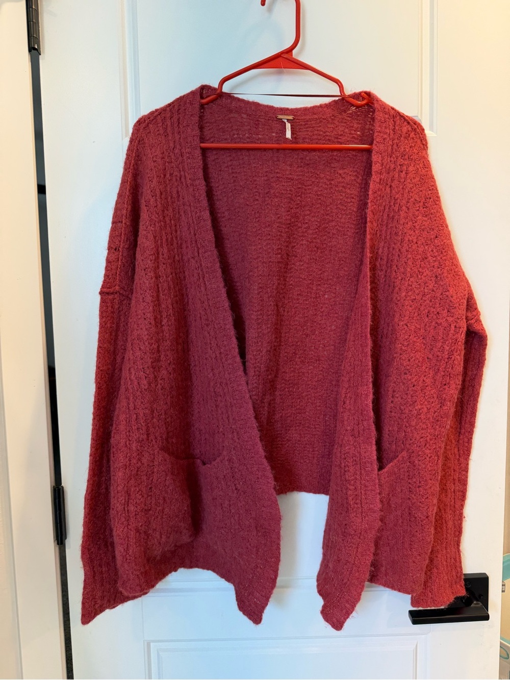 Free People Weekend Getaway Cardigan Alpaca Nylon Cozy Open Front S